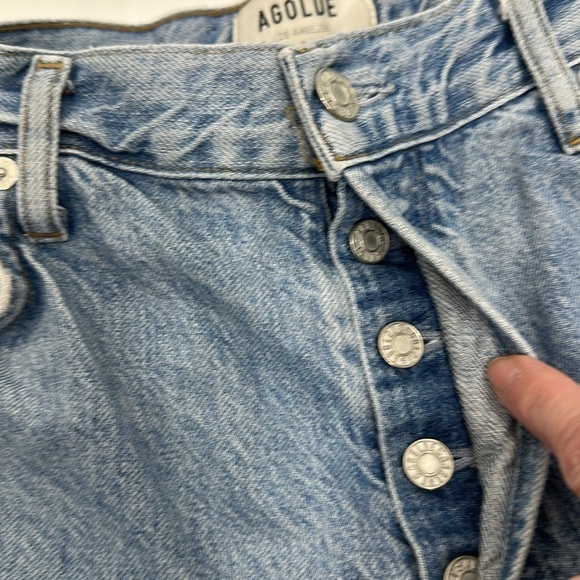 AGOLDE Jamie High rise button fly jeans size 29.Light wash - Picture 9 of 9